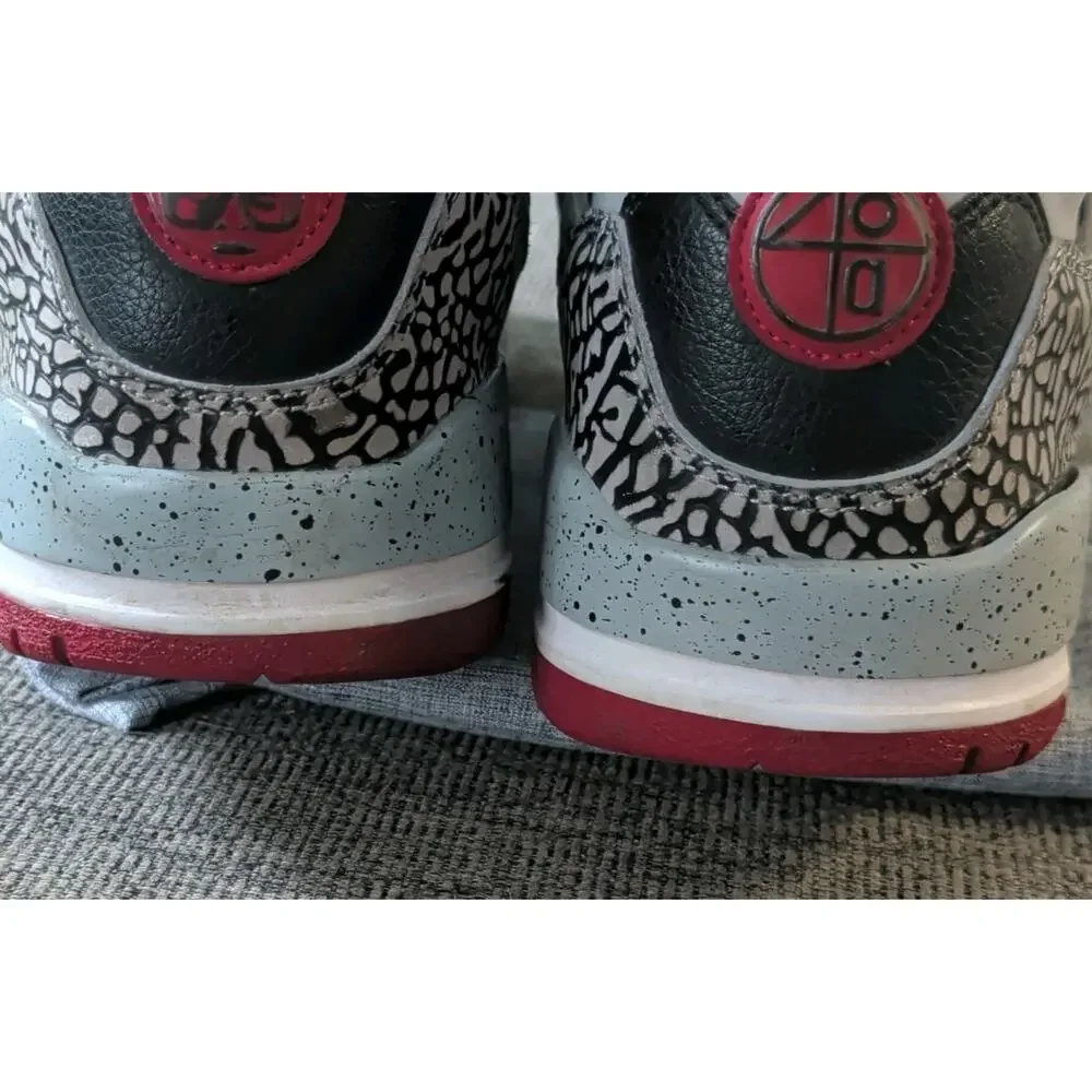 Air Jordan Spizike Wolf Grey Mens Size 11 Black Gym Red Retro Shoes 315371-003